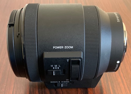 Obiettivo sony power - power, "e