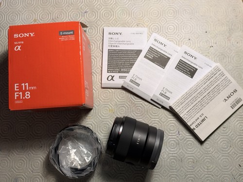 Sony sel11f18 11mm 1 - 11mm, f/1,8
